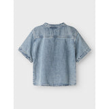 Lil'Atelier Medium Blue Denim Fundo Loose Denim Shirt