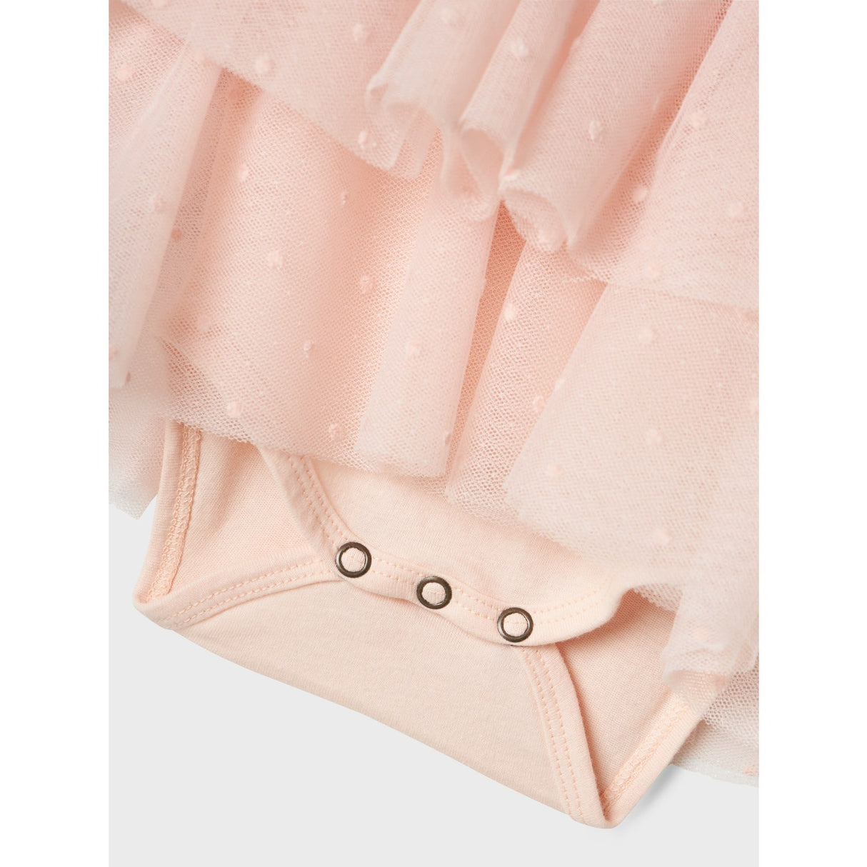 Lil'Atelier Peach Blush Frilla Loose Tulle Body Dress