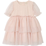 Lil'Atelier Peach Blush Frilla Loose Tulle Dress