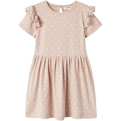 Lil'Atelier Peach Whip Swans Gayo Dress