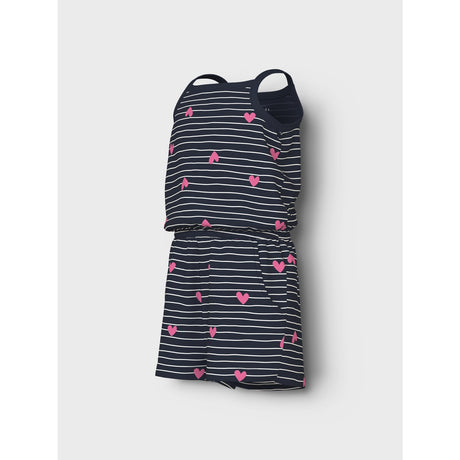 Name It Dark Sapphire Hearts Vigga Strap Suit