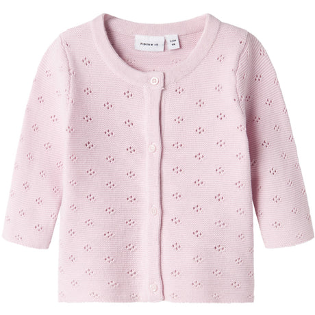 Name It Light Lilac Fie Knit Cardigan