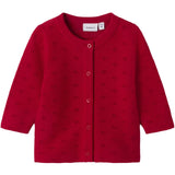Name It Lipstick Red Fie Knit Cardigan