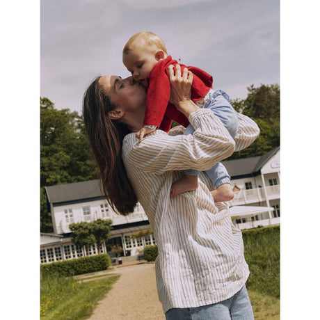 Name It Lipstick Red Fie Knit Cardigan