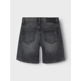 Name It Dark Grey Denim Silas Loose Denim Shorts Noos