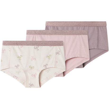 Name It Barely Pink Hipster 3-pack Barely Pink Bow Noos