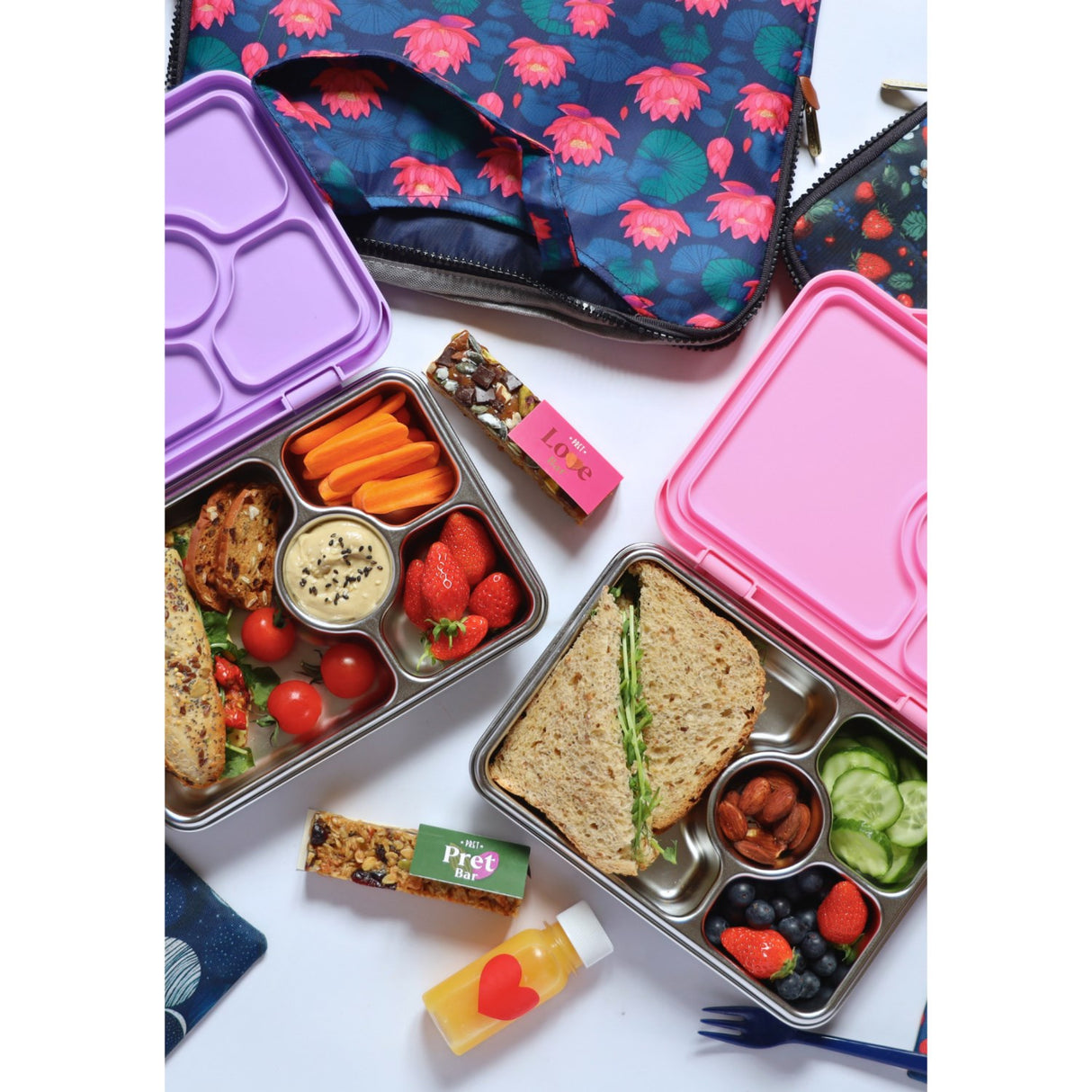 Yumbox Lavande Purple Prêt Stainless Steel 4-Sections