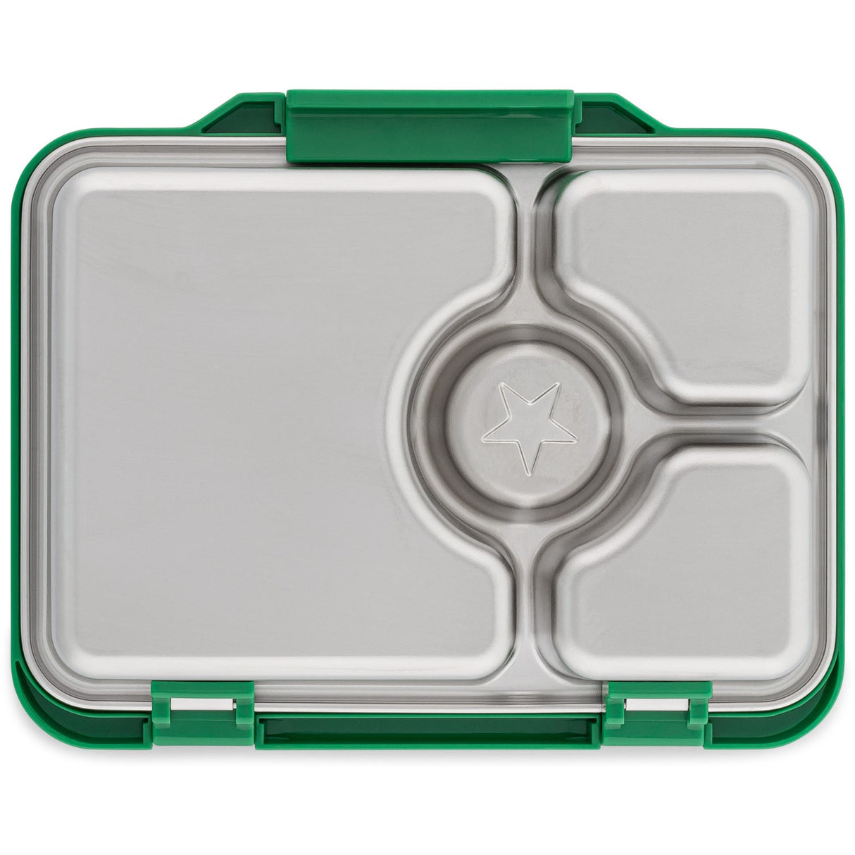 Yumbox Pomme Green Prêt Stainless Steel 4-Sections