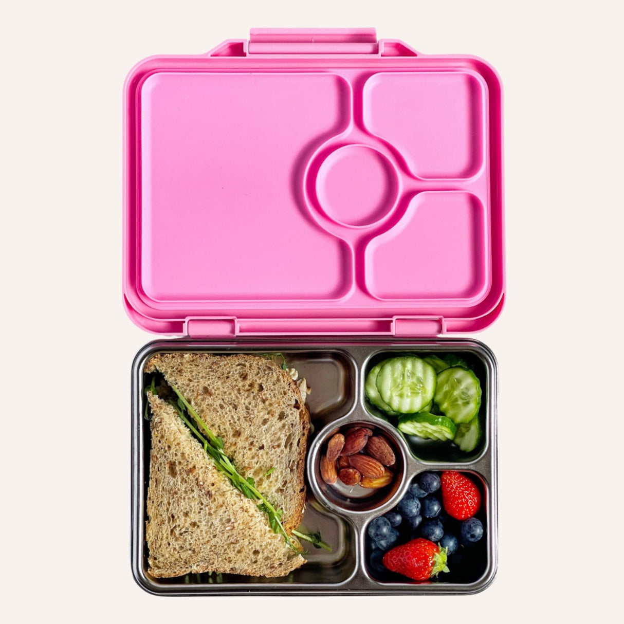 Yumbox Versailles Pink Prêt Stainless Steel 4-Sections