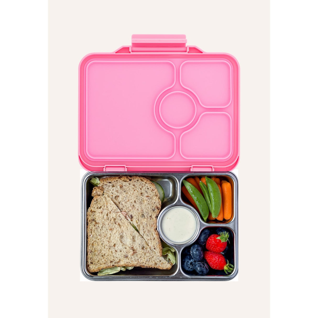 Yumbox Versailles Pink Prêt Stainless Steel 4-Sections