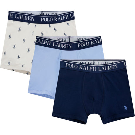 Polo Ralph Lauren Elite Blue Cotton Stretch 3 Pack Boxer/Brief