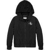 Calvin Klein Ck Black Essential Monologo Windbreaker Jacket