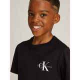 Calvin Klein Ck Black Chest Monologo Ss T-Shirt