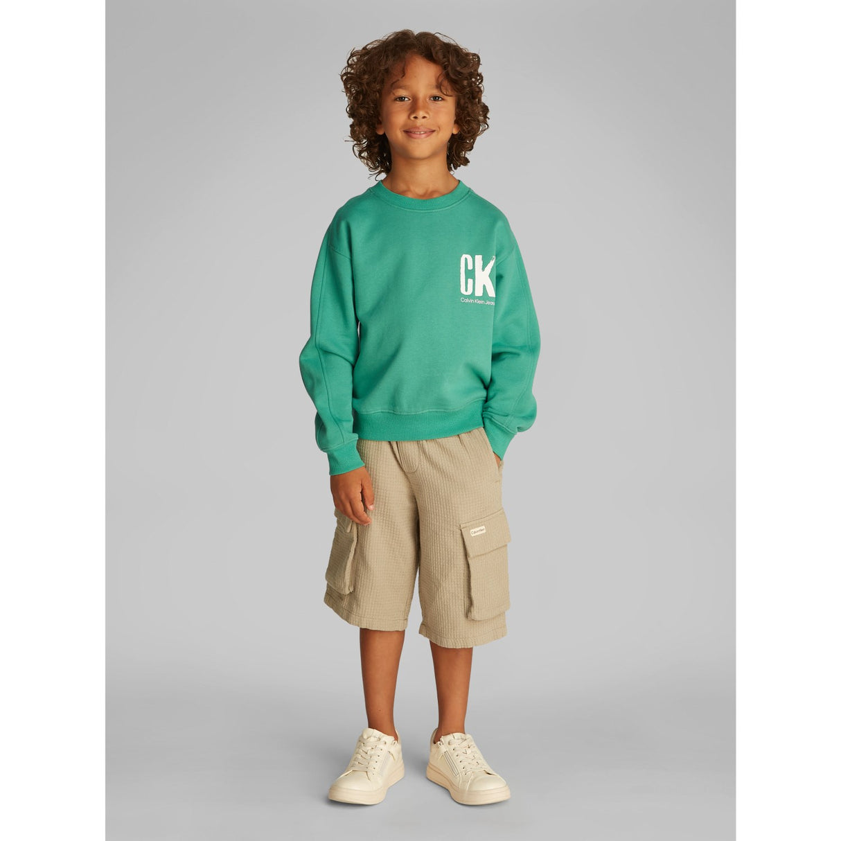 Calvin Klein Bahama Green Summer Backprint Cn Hoodie