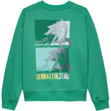 Calvin Klein Bahama Green Summer Backprint Cn Hoodie