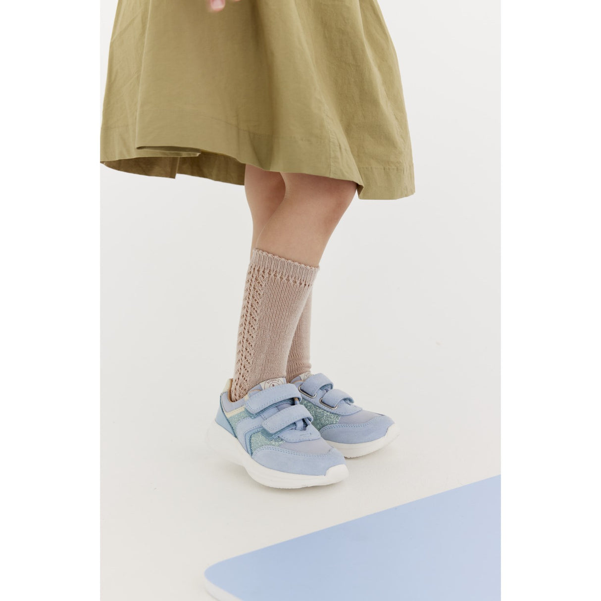 Bisgaard Sky Glitter Yuki Glitter Velcro Shoe