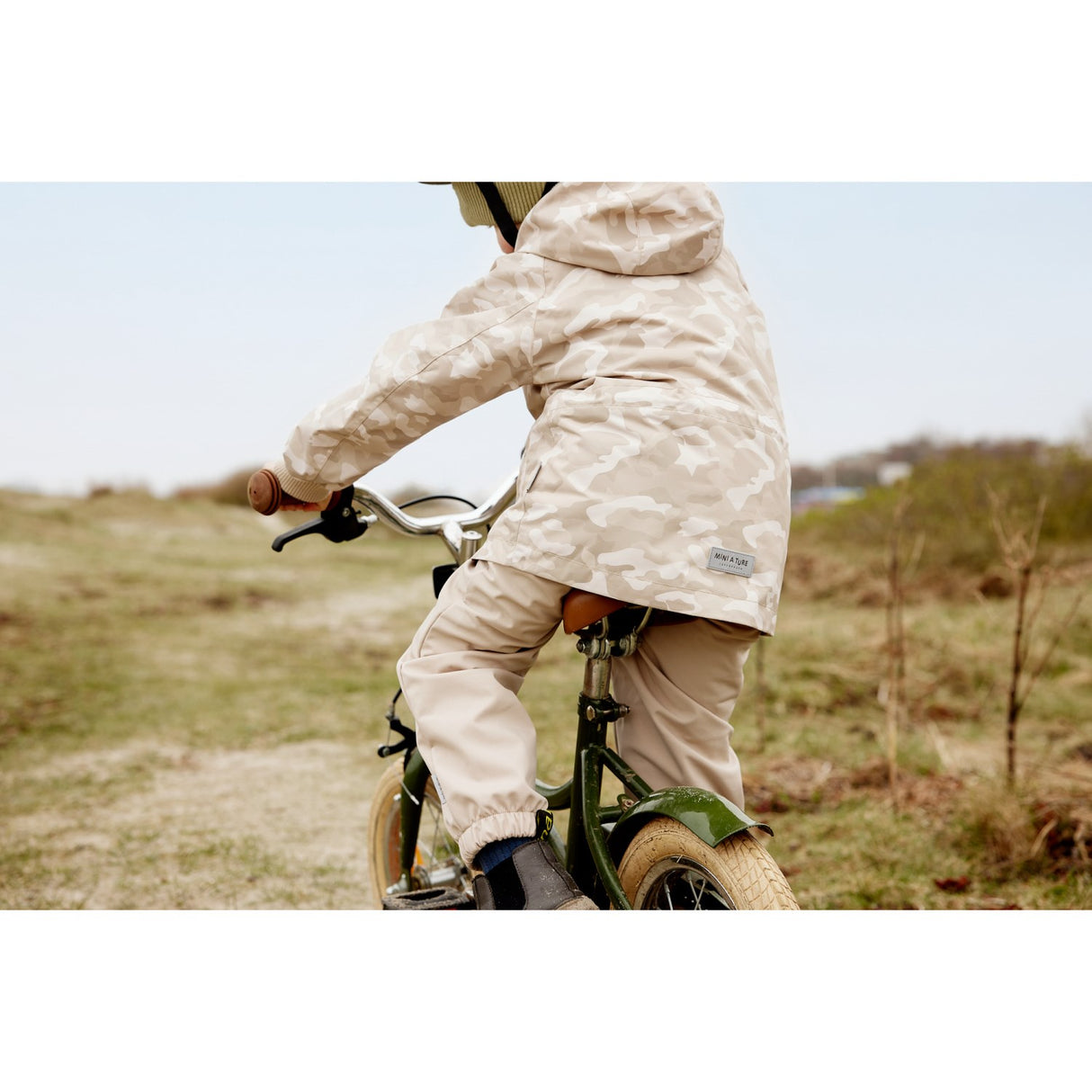 Mini A ture Sand Camo Wally Fleece Lined Printed Spring Jacket.GRS