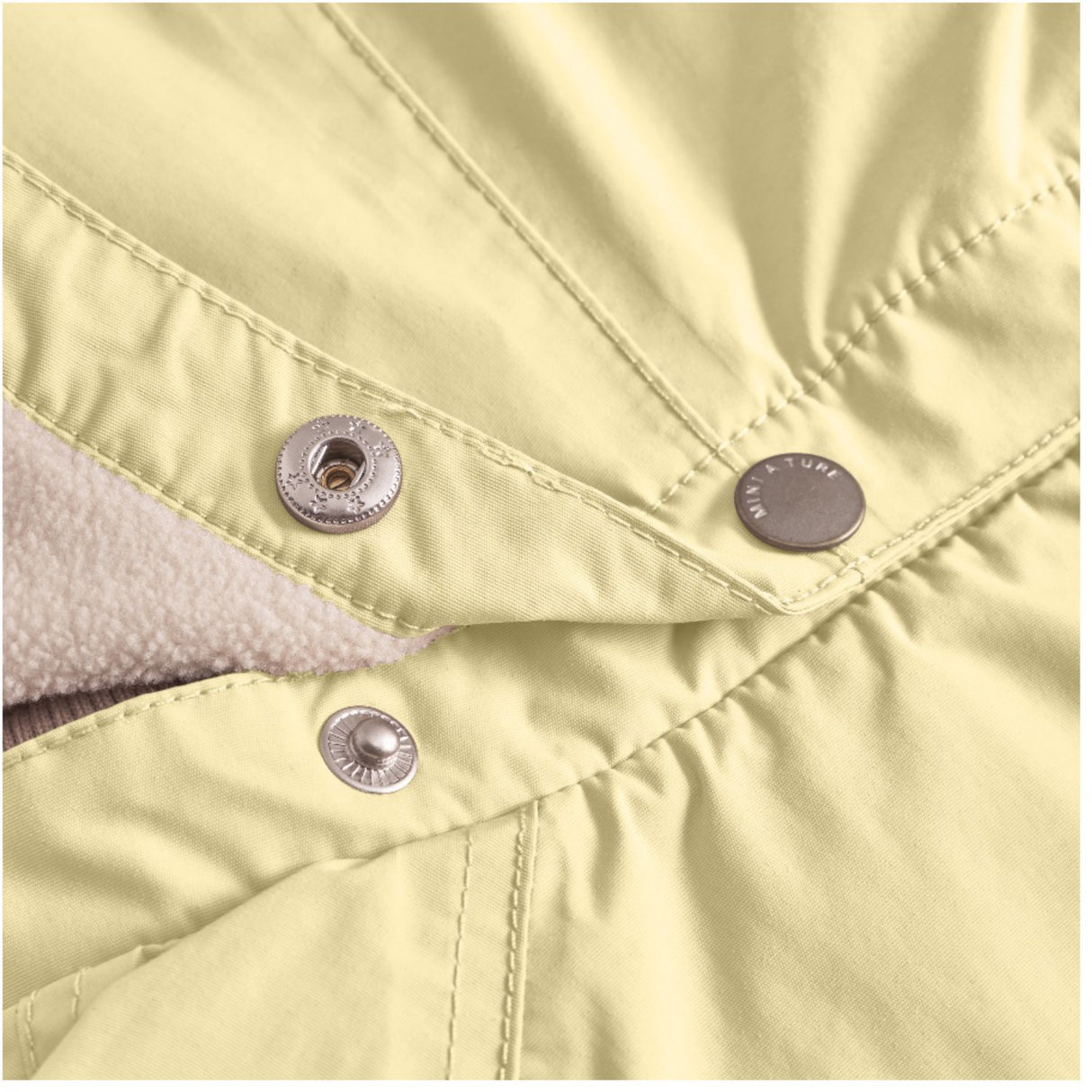 Mini A ture Double Cream Wai Fleece Lined Spring Jacket. GRS