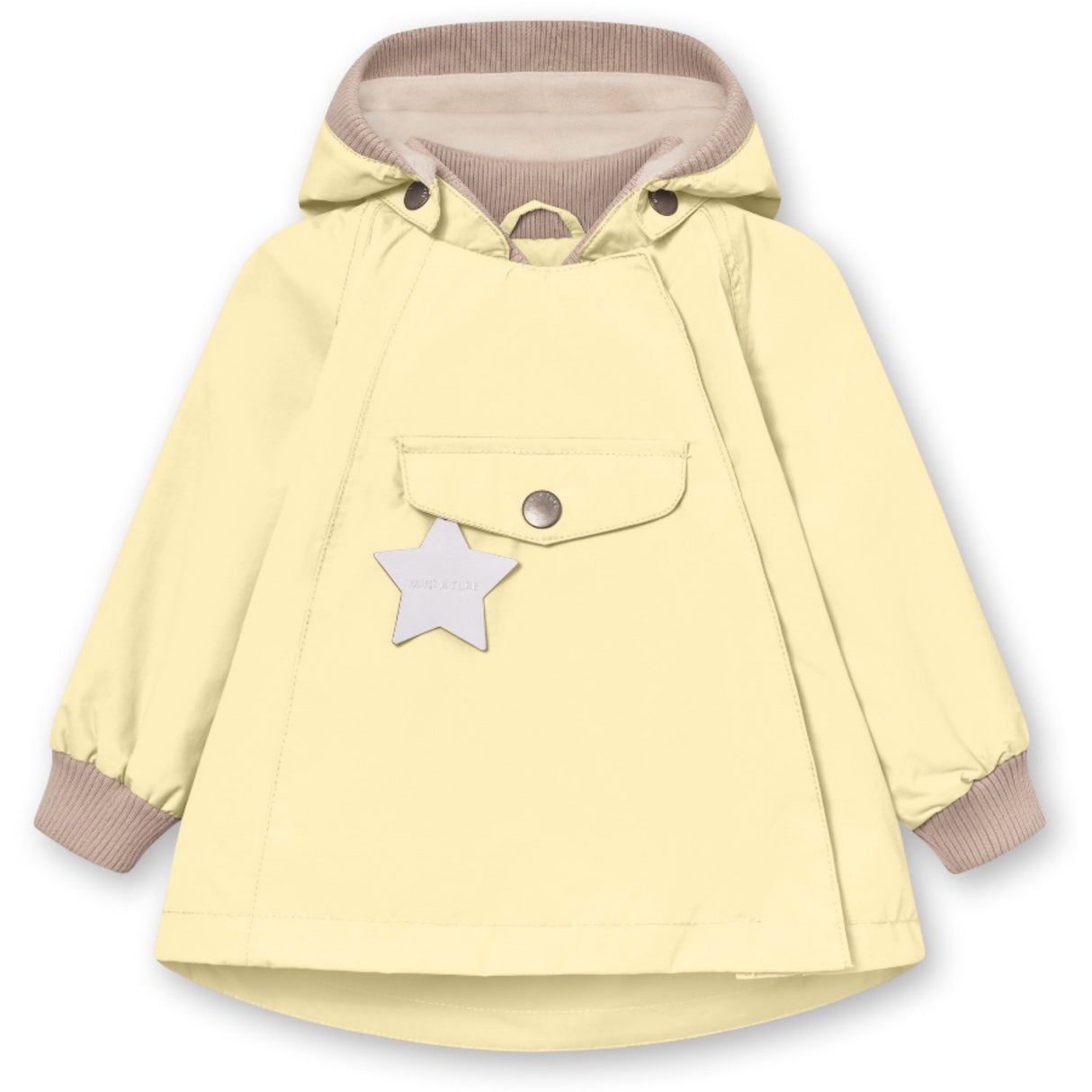 Mini A ture Double Cream Wai Fleece Lined Spring Jacket. GRS