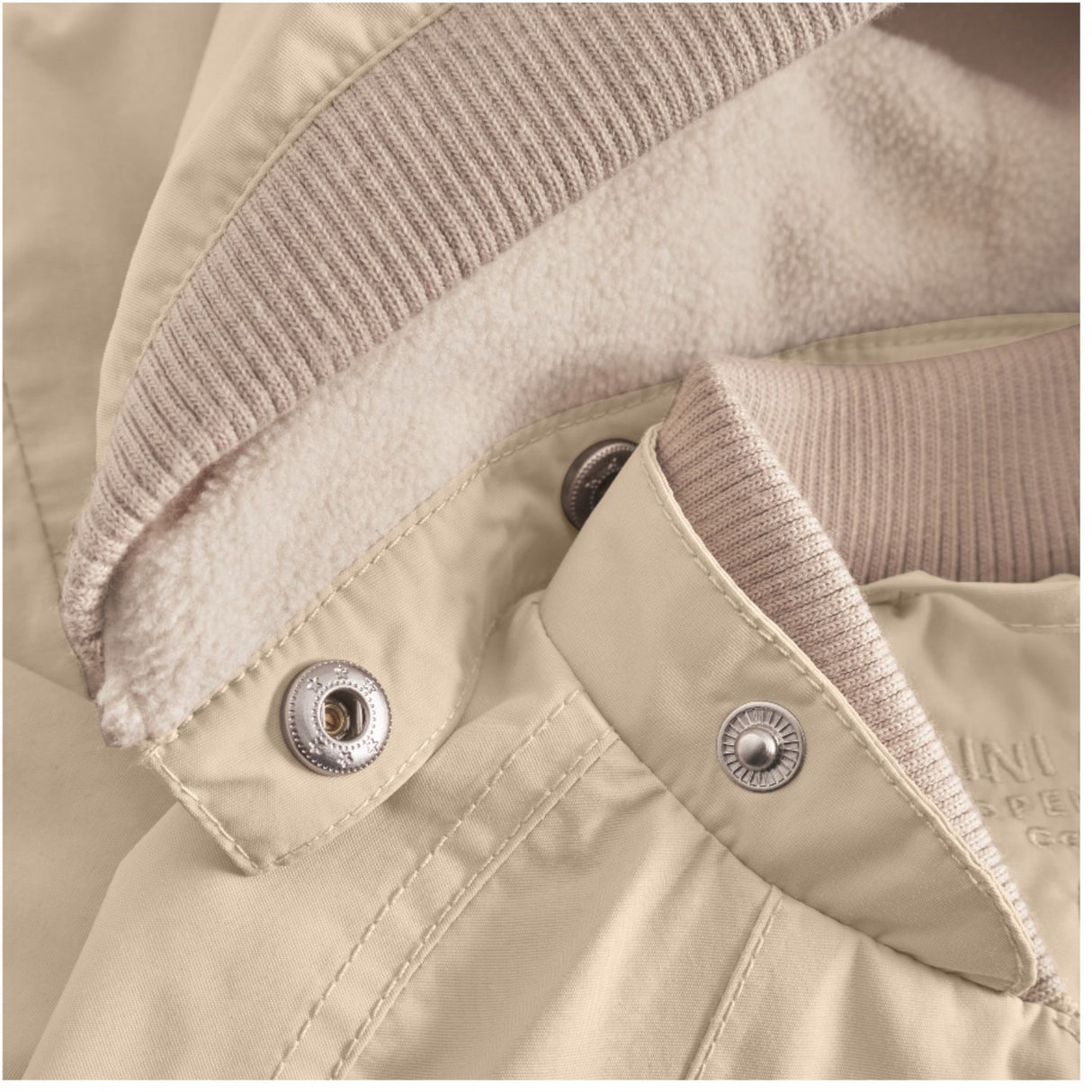 Mini A ture Sesame Wai Fleece Lined Spring Jacket. GRS
