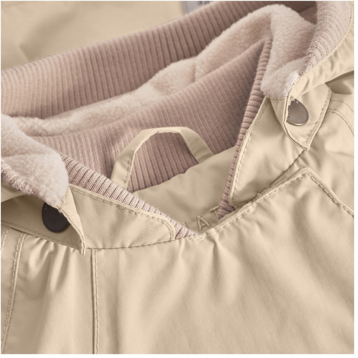 Mini A ture Sesame Wai Fleece Lined Spring Jacket. GRS