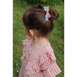 Konges Sløjd Flamingo Plume Check Kim Frill Ss Shirt Gots