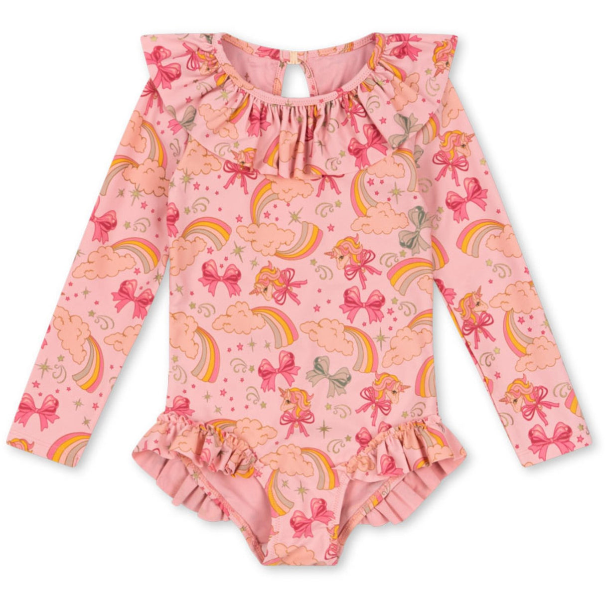 Konges Sløjd Rainbow Bow Manuca Ls Swimsuit Grs