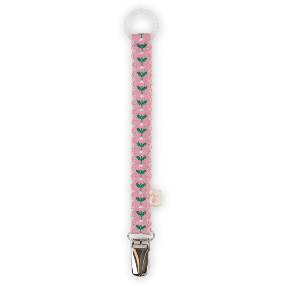 Konges Sløjd Pink Bloom Pacifier Strap Vintage