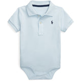 Ralph Lauren Baby Beryl Blue Polo Bodysuit