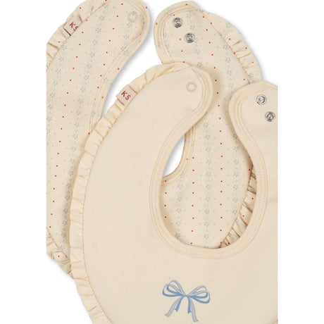 Konges Sløjd Fete De Fleur/Seedpearl Basic 2 Pack Frill Bib