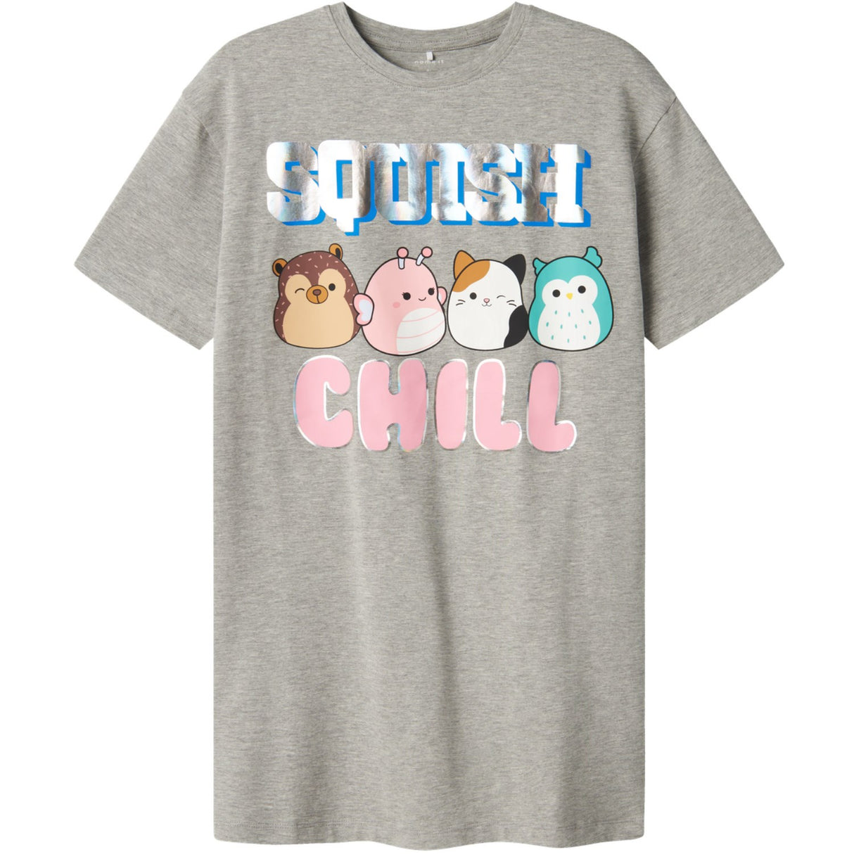 Name It Grey Melange Obiana Squishmallows Nightgown