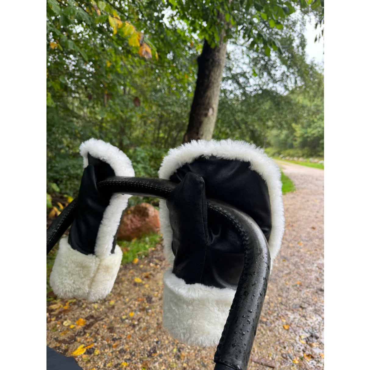 Lamb skin black Østerbro Stroller Gloves