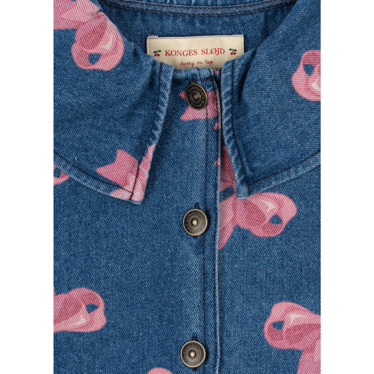 Konges Sløjd Bella Bow (For Denim) Magot Collar Jacket Denim Gots