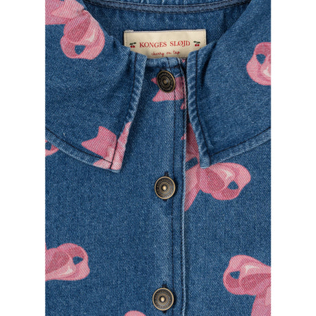 Konges Sløjd Bella Bow (For Denim) Magot Collar Jacket Denim Gots