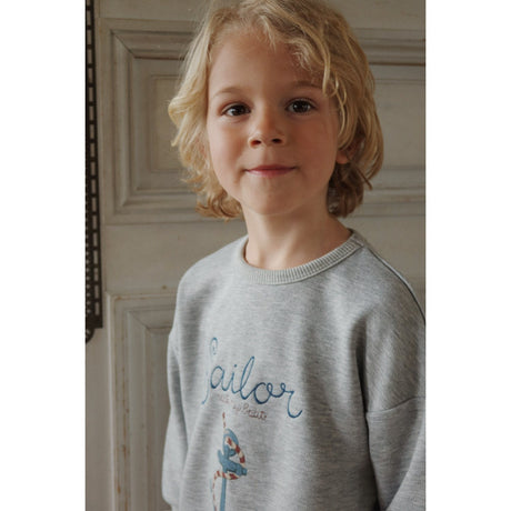 Konges Sløjd Grey Melange Lou Sweat Shirt Ocs