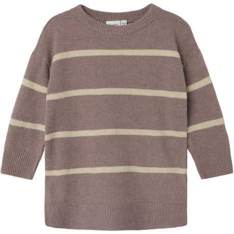 Name It Peppercorn Odett Boxy Knit Dress