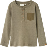 Lil'Atelier Moss Gray Barbar Slim Blouse