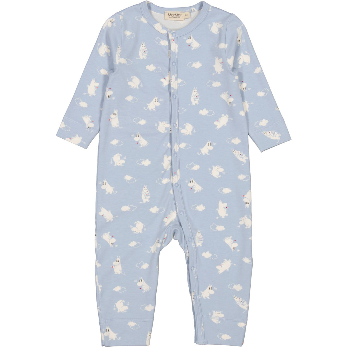 MarMar Modal Smooth Print Blue Moomin Ruka Romper