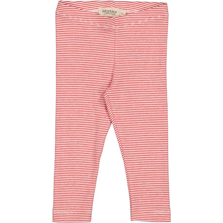 MarMar Modal Fine Rib Red Stripe Leggings