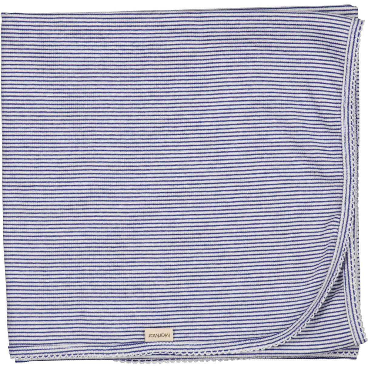 MarMar New Born Modal Fine Rib Red Stripe Alida Baby Blanket