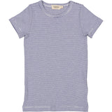MarMar Modal Fine Rib Blue Stripe Tago T-Shirt