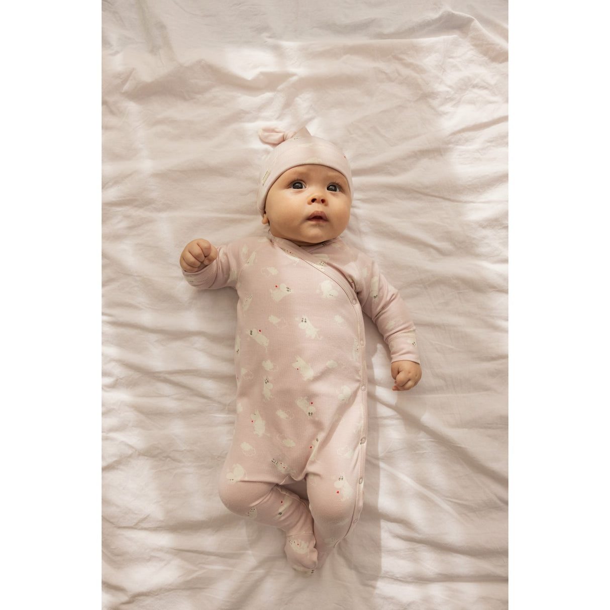 MarMar New Born Modal Smooth Print Rose Moomin Aiki Hat