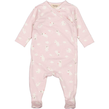 MarMar New Born Modal Smooth Print Rose Moomin Rubello Romper