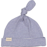 MarMar New Born Modal Fine Rib Blue Stripe Aiki Hat