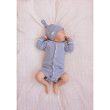 MarMar New Born Modal Fine Rib Blue Stripe Aiki Hat