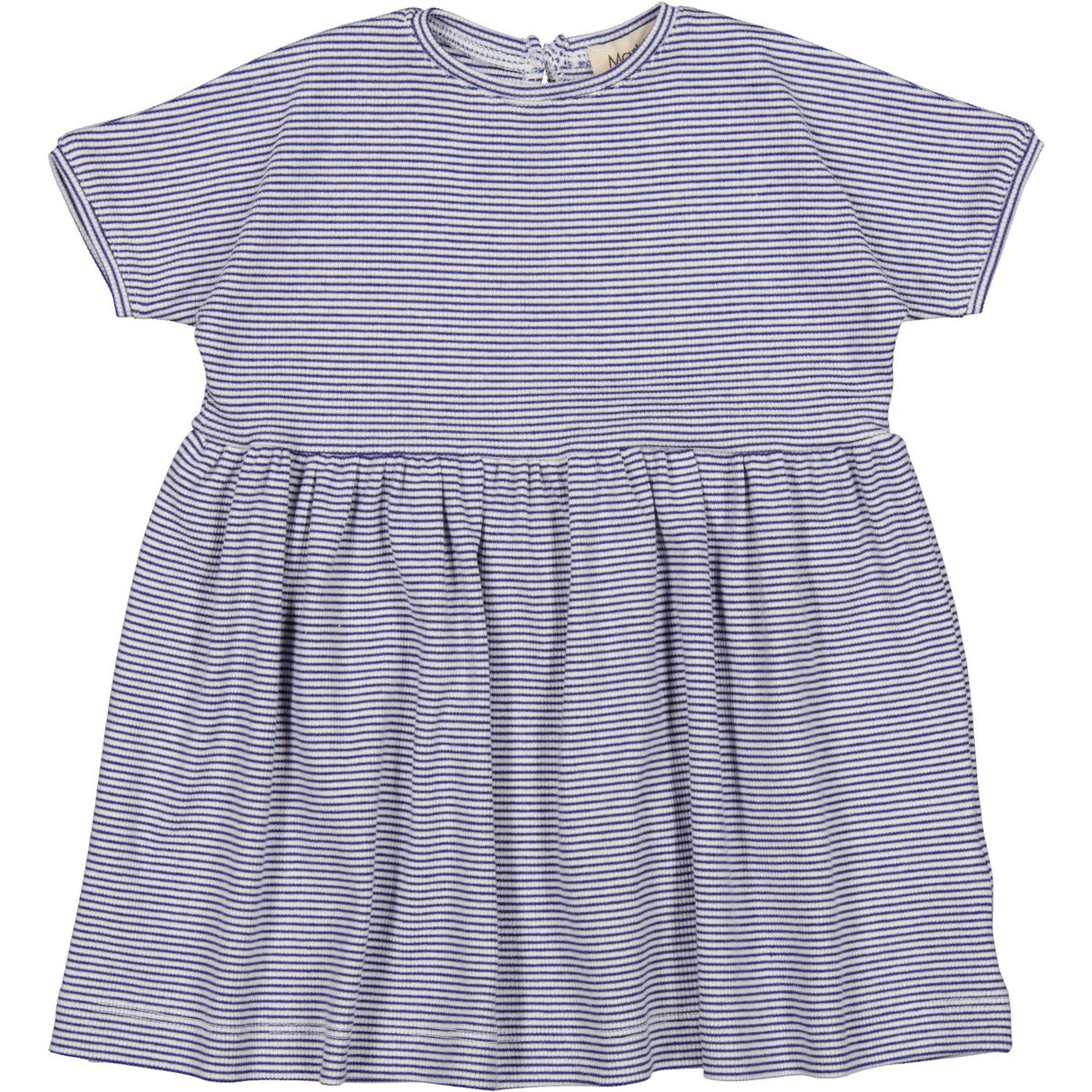 MarMar Modal Fine Rib Blue Stripe Dioa Dress