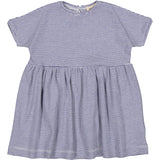 MarMar Modal Fine Rib Blue Stripe Dioa Dress