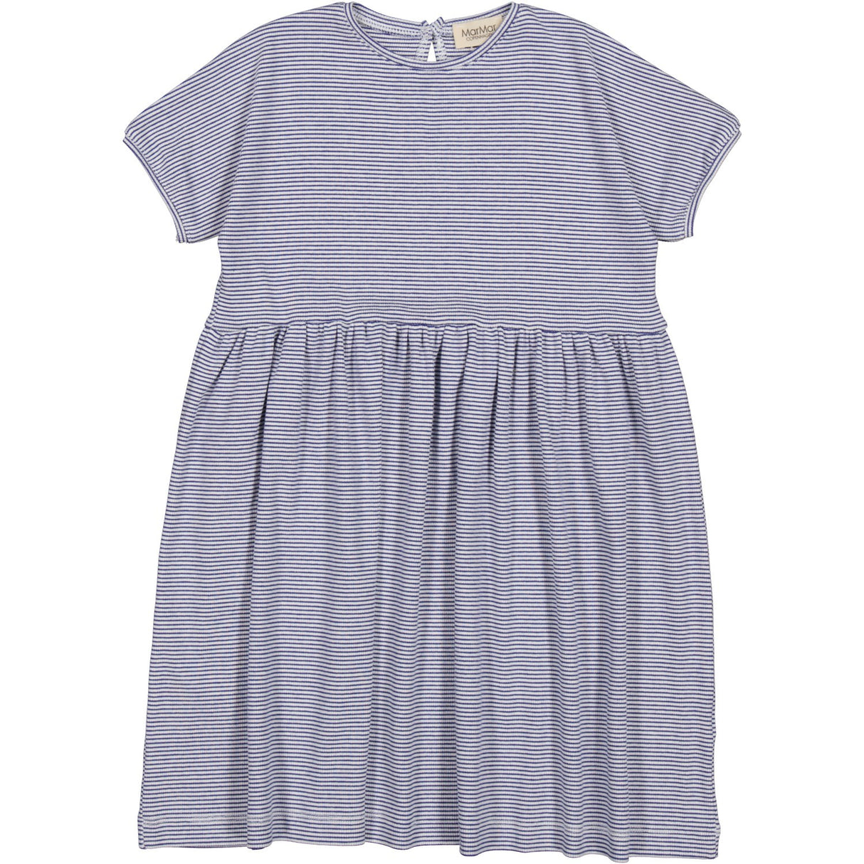 MarMar Modal Fine Rib Blue Stripe Dioa Dress