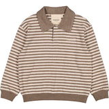 MarMar Modal Sweat Brown Stripe Melange Thanos Polo