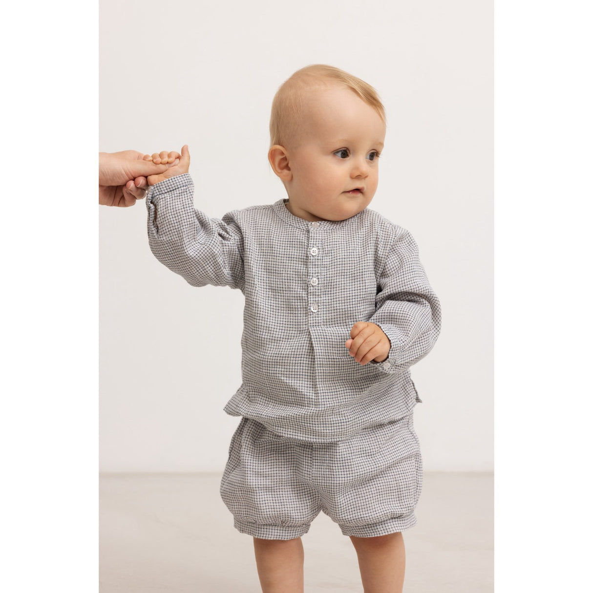 MarMar Linen Mini Check Totoro Shirt